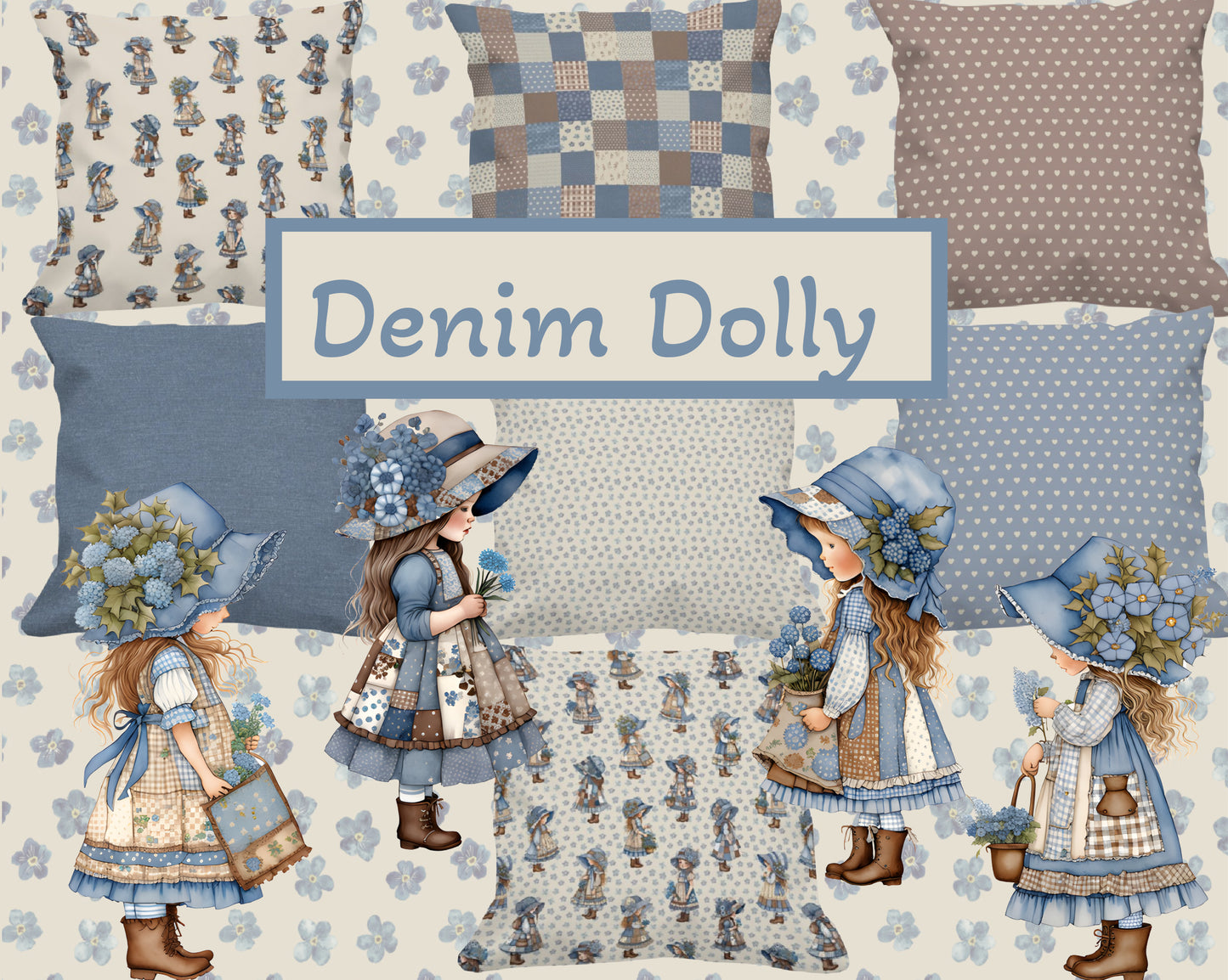 Denim Dolly Faded Floral